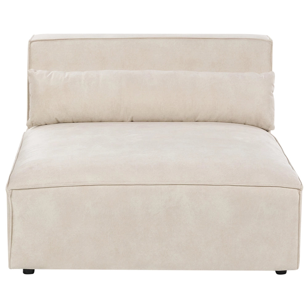 Divano angolare modulare a 3 posti a sinistra Divano componibile in velluto beige con gambe nere Soggiorno moderno