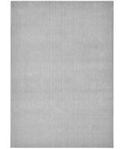 Tappeto FEEL GRIGIO CHIARO cm.80x150 tinta unita moderno, pelo morbido resistente e lavabile in lavatrice