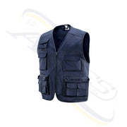 GILET MULTITASCHE TOBRUK IN TESSUTO BLU Taglia: M