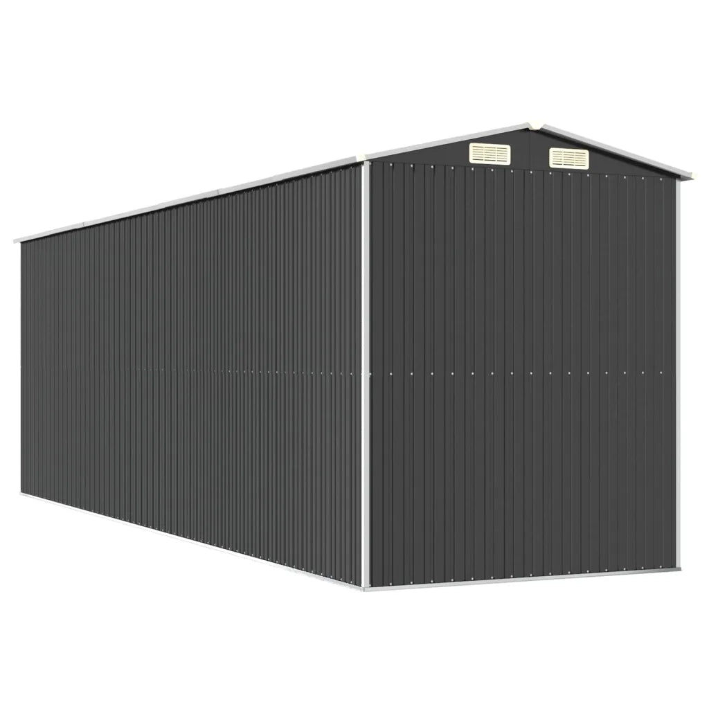 Capanno da Giardino Antracite 192x606x223 cm in Acciaio Zincato cod mxl 65867