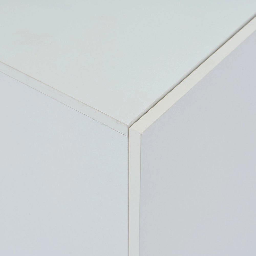 Credenza Ingresso con LED ¨C MINIMAL ¨C Bianco Lucido, 120x40x75