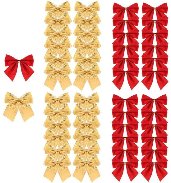 Decorazioni di Natale in Rame e Oro - 48 pezzi - Ornamenti per Albero di Natale - Decorazioni per Feste - Pannelli di Confezione per Regali - Materiali per Artigianato - Decorazioni per Natale