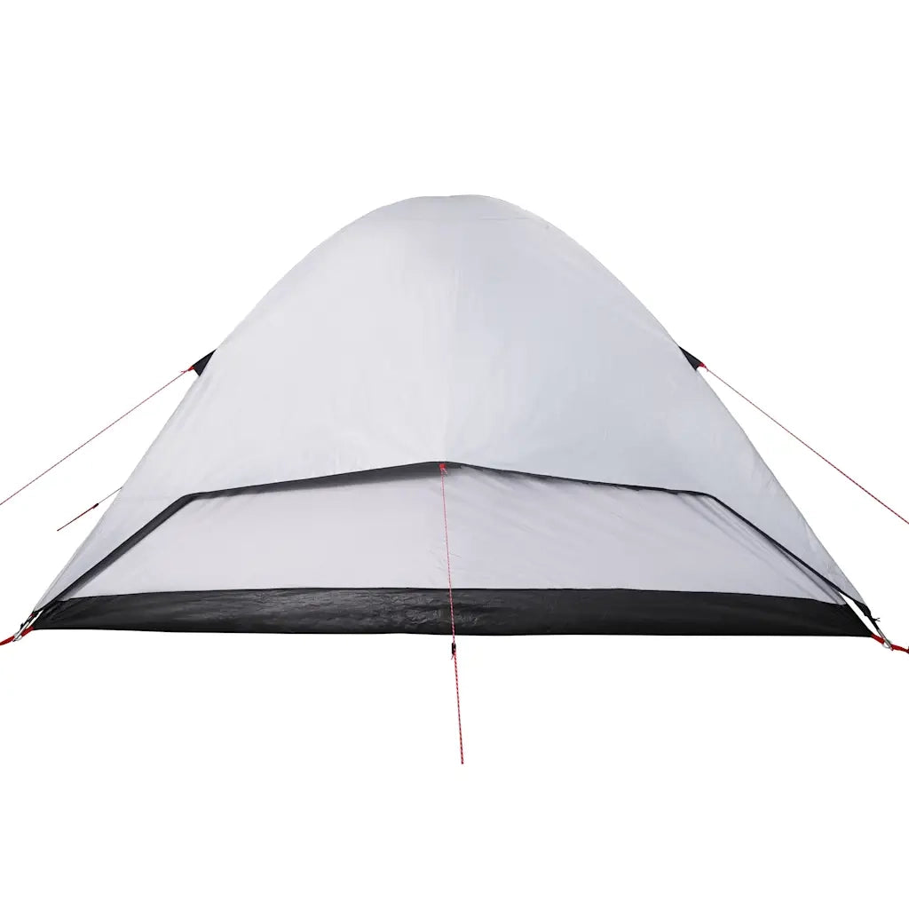 Tenda Familiare a Cupola 6 Persone Bianca Tessuto Impermeabile 94558