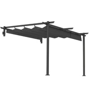 Pergola 3x3 m ¨C zephmum ¨C per giardino terrazza colore grigio scuro