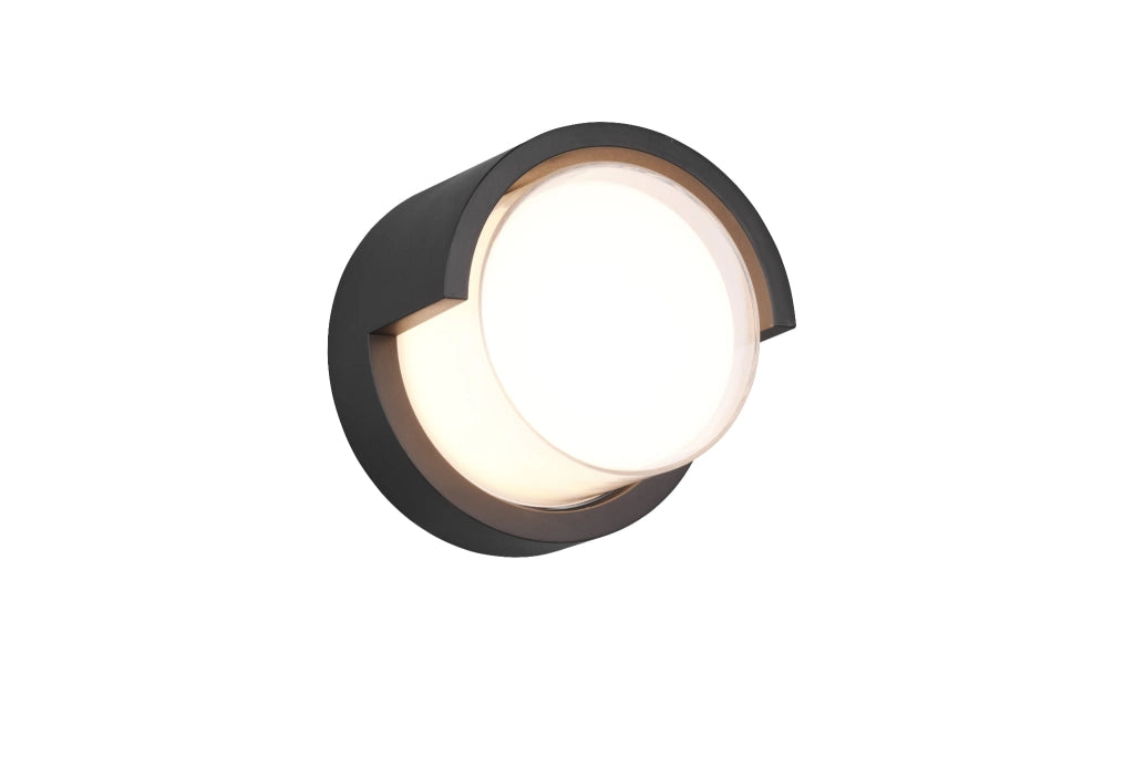 Applique da esterno PUNO nera LED 8W 3000K IP54 RL