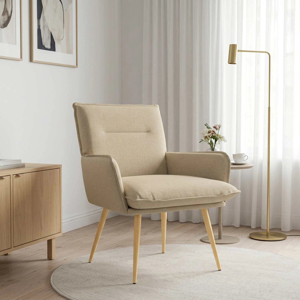 Poltrona Crema Tessuto 42047705