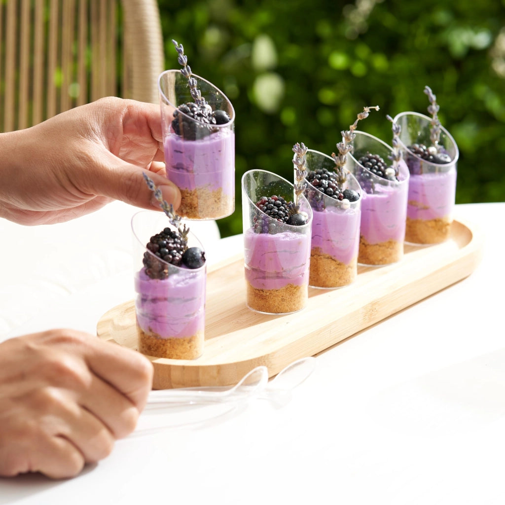 100 vasetti mini dessert, trasparenti, capacità 70 ml, stabili, riutilizzabili