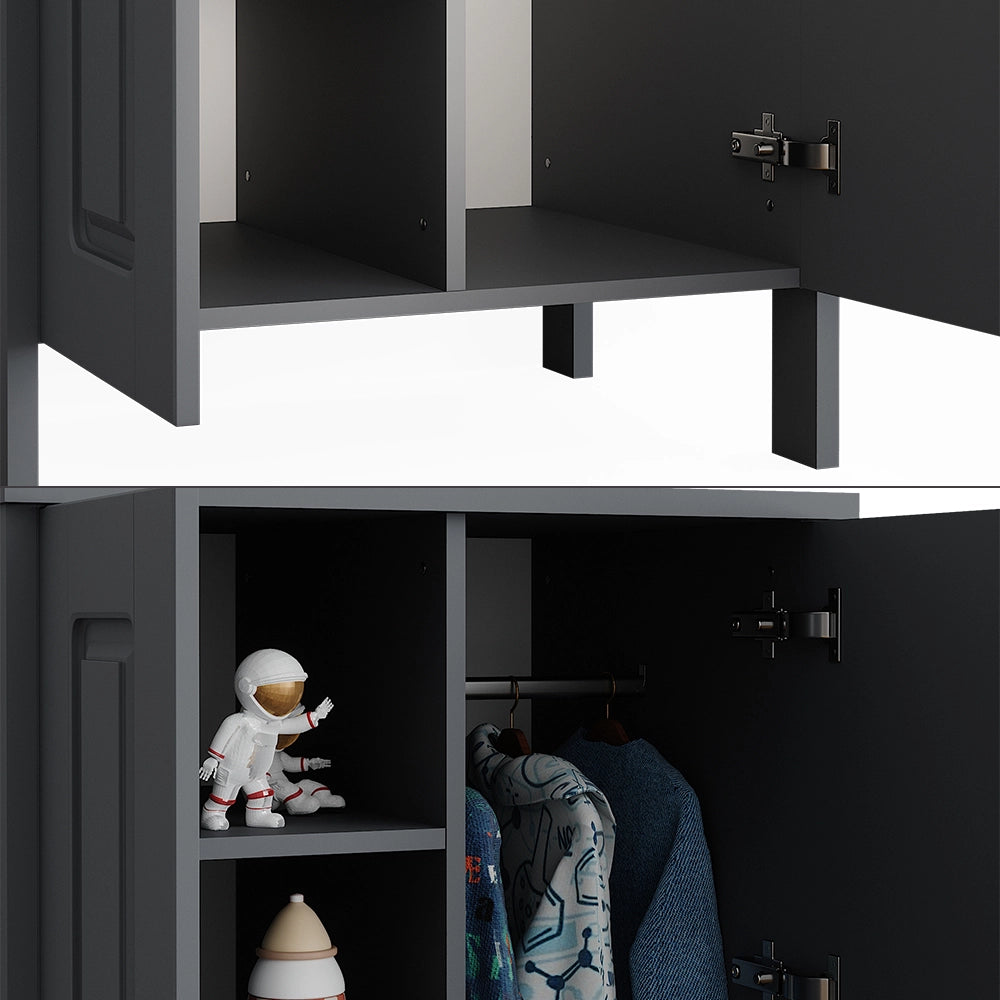 Vitalispa Guardaroba per bambini Grigio 70 x 120.6 cm