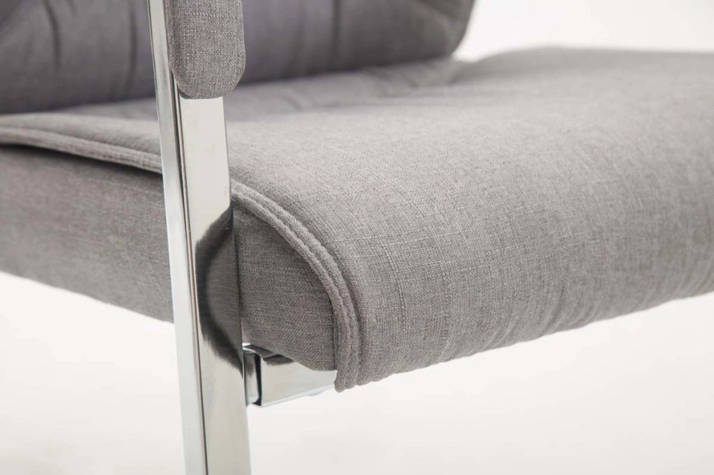 Sedia Anubis XXL in tessuto grigio