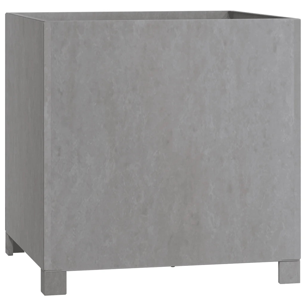 Fioriera con Gambe Ruggine 50x50x50 cm Acciaio Corten 823682