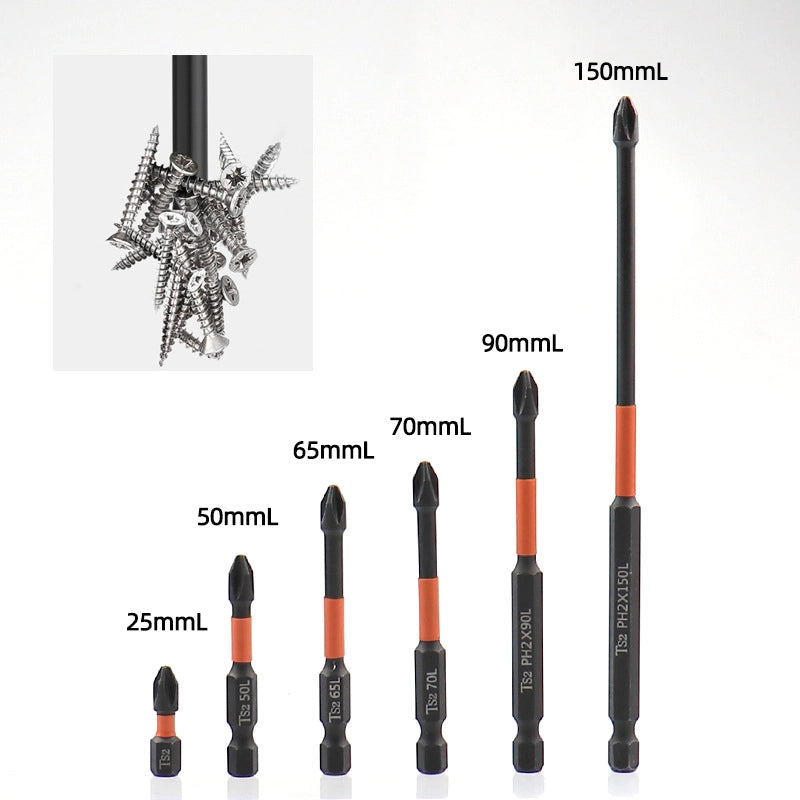 Set di Bit Magnetici a Croce Rosfix – Lunghezze Varie 25/50/65/70/90/150mm | Acciaio Inossidabile
