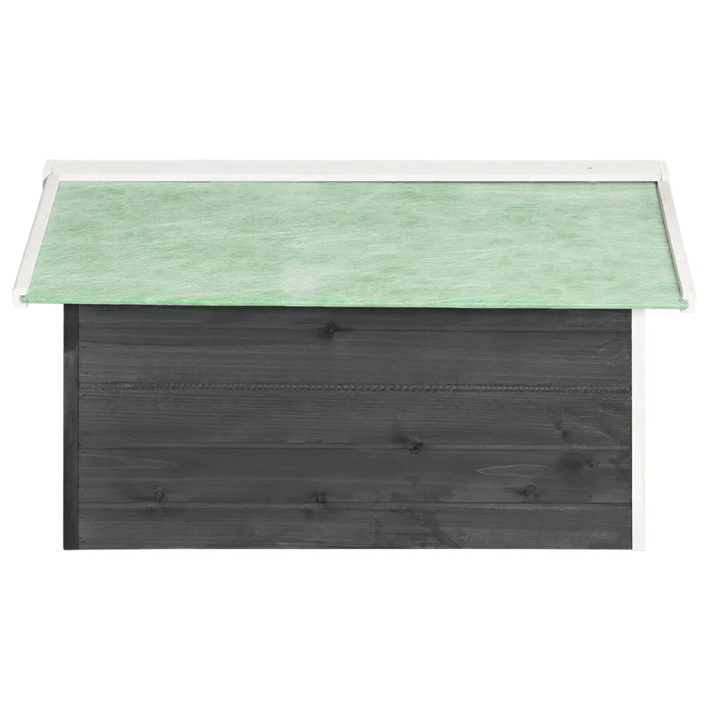 Casetta per Tosaerba Robotizzato 72x87x50cm Grigia Bianca Abete 170879