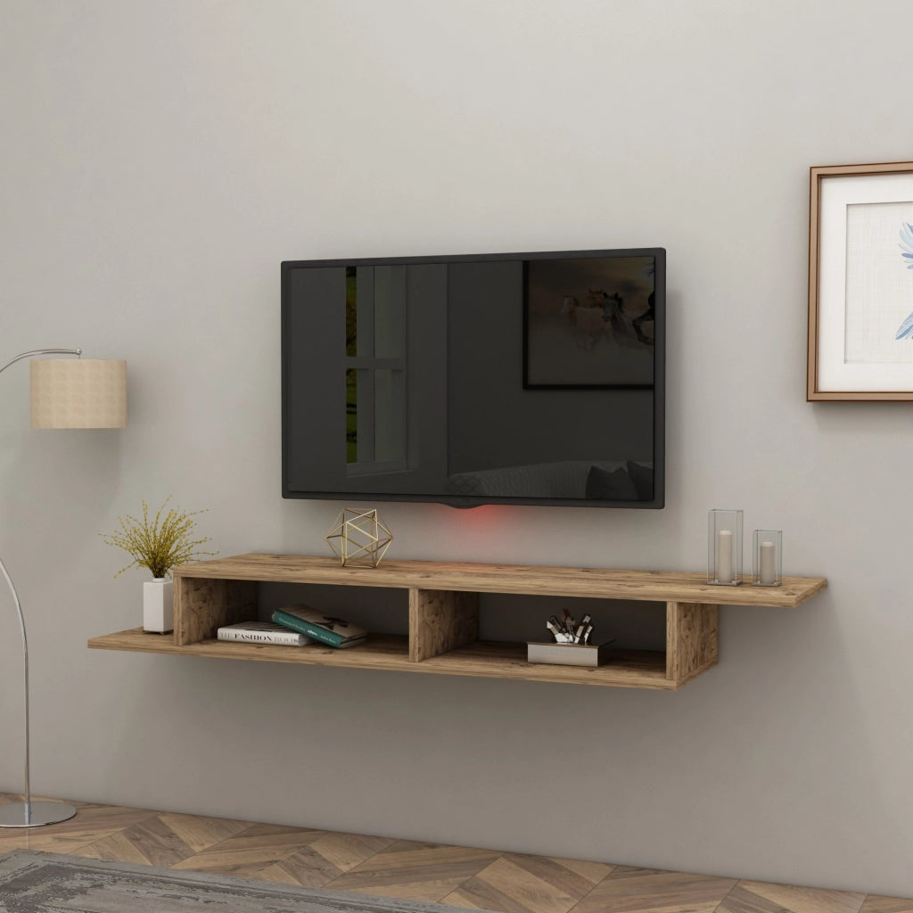 Porta TV in legno "Muson" - 120 x 29 x 18 cm - Pino Atlantico