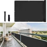 Parasole per Balcone a Schermo Ventola e Protezione UV Resistente 160g/m2 con Orecchioni Opaque 75 x 300cm (3 Dimensioni & 2 Colori) per Balaustra Patio Giardino
