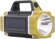 Lanterna a Energia Solare - Fari Portatili Super Luminosi con Luce Laterale e Ricaricabile via USB - Impermeabile e 6 Modalità per Esterno, Caccia, Campeggio, Emergenze, Navigazione