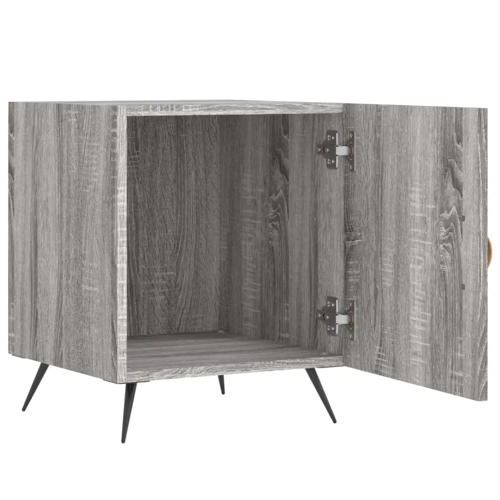 Comodini 2 pz-Set di 2 Tavolino da notte Grigio Sonoma 40x40x50 cm in Legno Multistrato 772509
