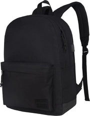 Borsa da laptop leggera per uso casuale con tasca per laptop da 15,6 pollici per uomo e donna, borsa per college (nero)