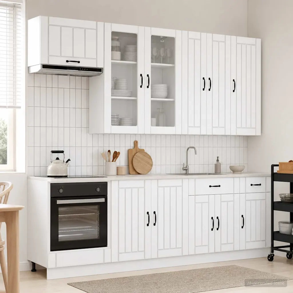 Unità Cucina LUCCA 8 pcs Bianco Legno ingegnerizzato 3438153