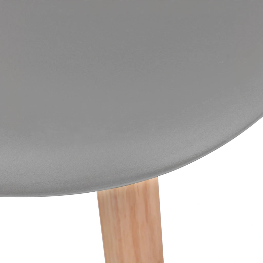Sedie da Pranzo 2 pz Grigie in Plastica 244774