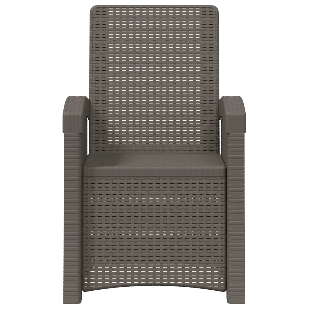 Sedia da giardino reclinabile effetto rattan 2 pcs 8011999