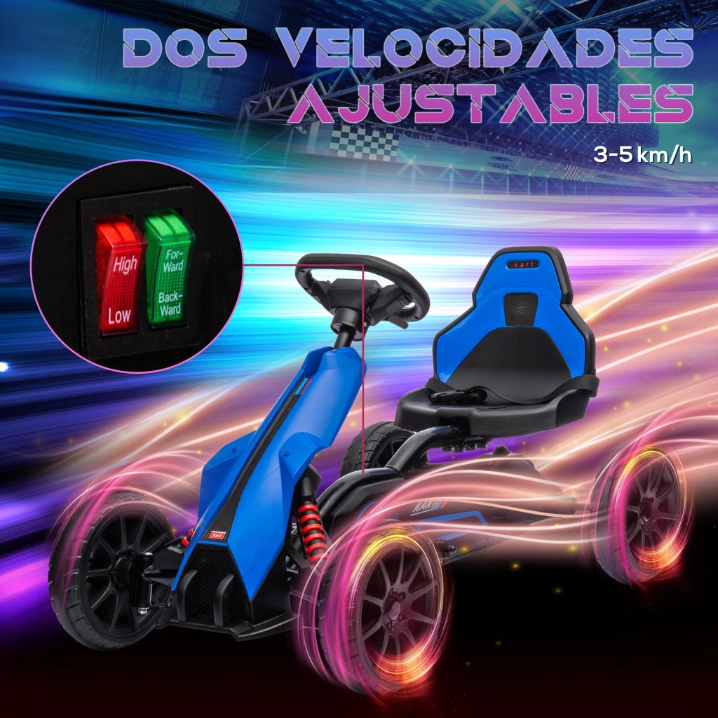 Coche Elettrico per Bambini 12V ¨C zephmum ¨C 100x58x58,5cm Blu