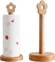 Sostegno per carta da cucina in legno - 34,5 * 13CM