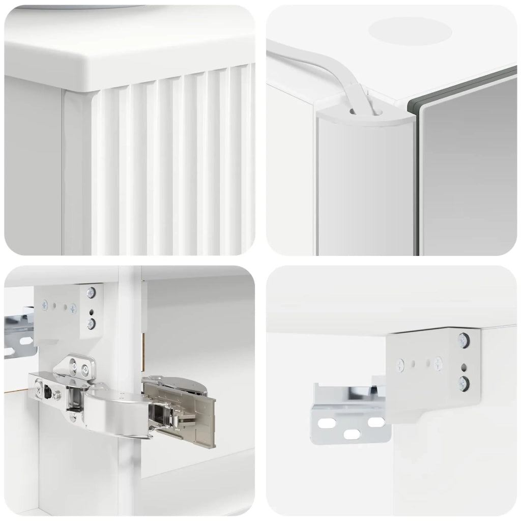 Set di mobili per il bagno 5 pcs Bianco 3407279