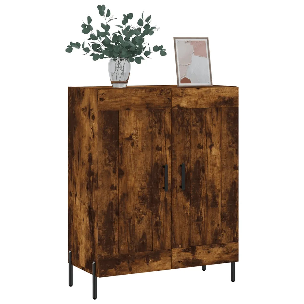 Credenza Rovere Fumo 69,5x34x90 cm in Legno Multistrato 830209