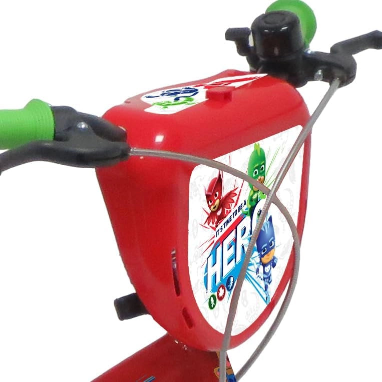 PJ MASKS 16” POWER UP bicicletta per bambini, adatta a bambini tra i 4 e i 6 anni, per altezza tra 100 e 120 cm, con c