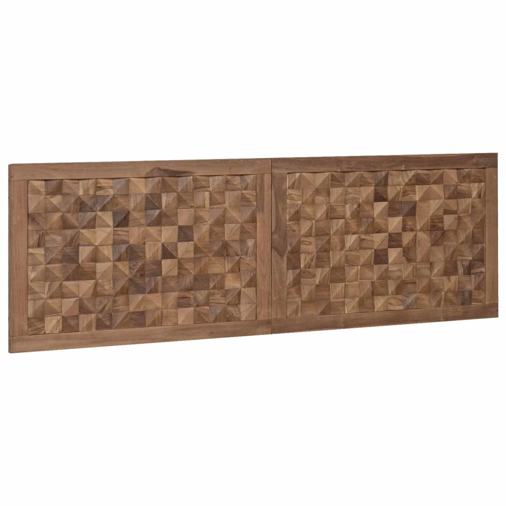 Testiera Naturale Legno di teak solido