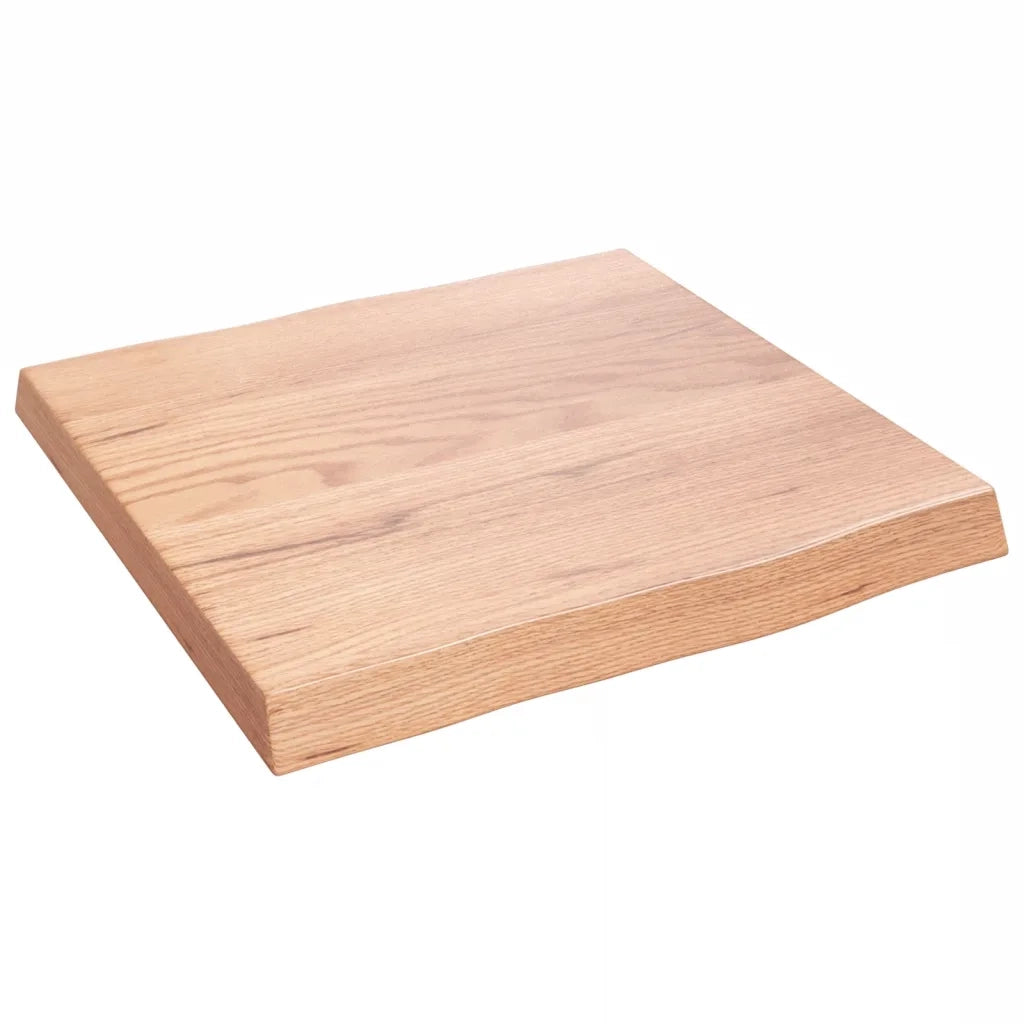 Piano Tavolo Marrone Chiaro 40x40x(2-4) cm Rovere Non Trattatocod mxl 79485