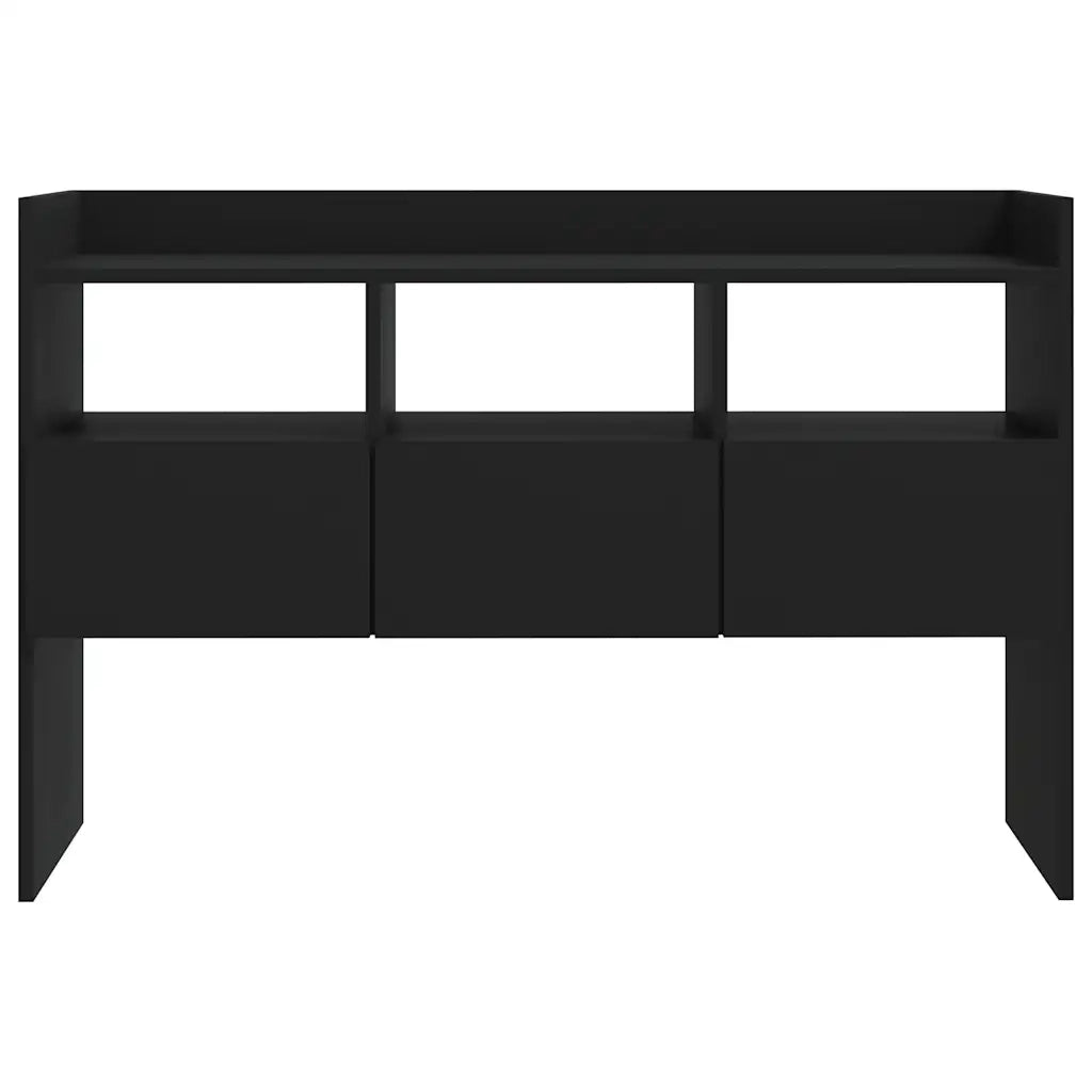 Credenza | Madia | Buffet da pranzo | Armadio da pranzo Nera 105x30x70 cm in Legno Multistrato