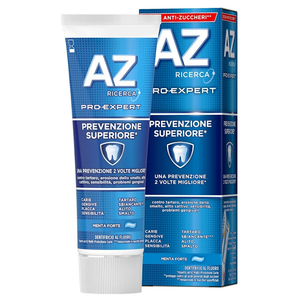 Dentifricio az ricerca pro-expert prevenzione superiore confezione da 75 millilitri