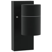 Applique da esterno moderna resistente alle intemperie 6,5 x 10,5 x 16 cm acciaio inox nero 02_0056535
