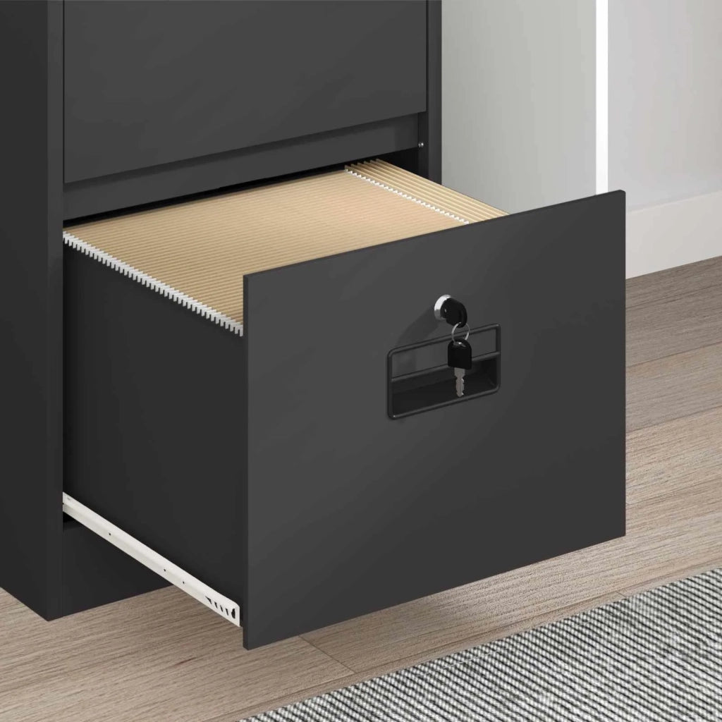 Armadio per File con cassetto Nero 45,5 x 42 x 106,5 cm CFW5580205