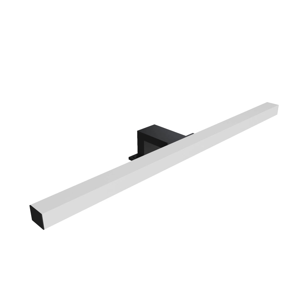 Applique led universale 30cm in abs nero per specchi filolucido e con cornice | Mizar