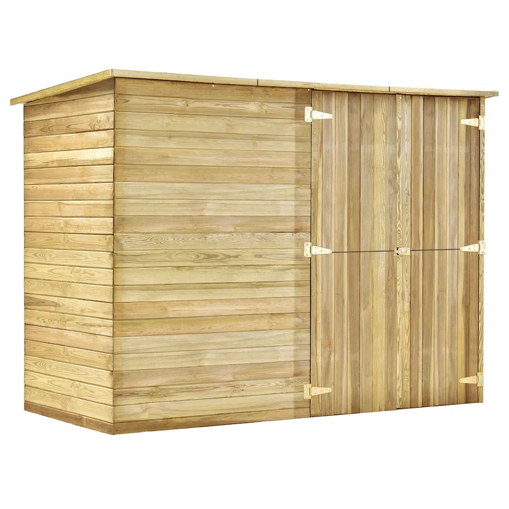 Capanno Giardino per Biciclette 232x110x170 cm Pino Impregnato cod mxl 52176