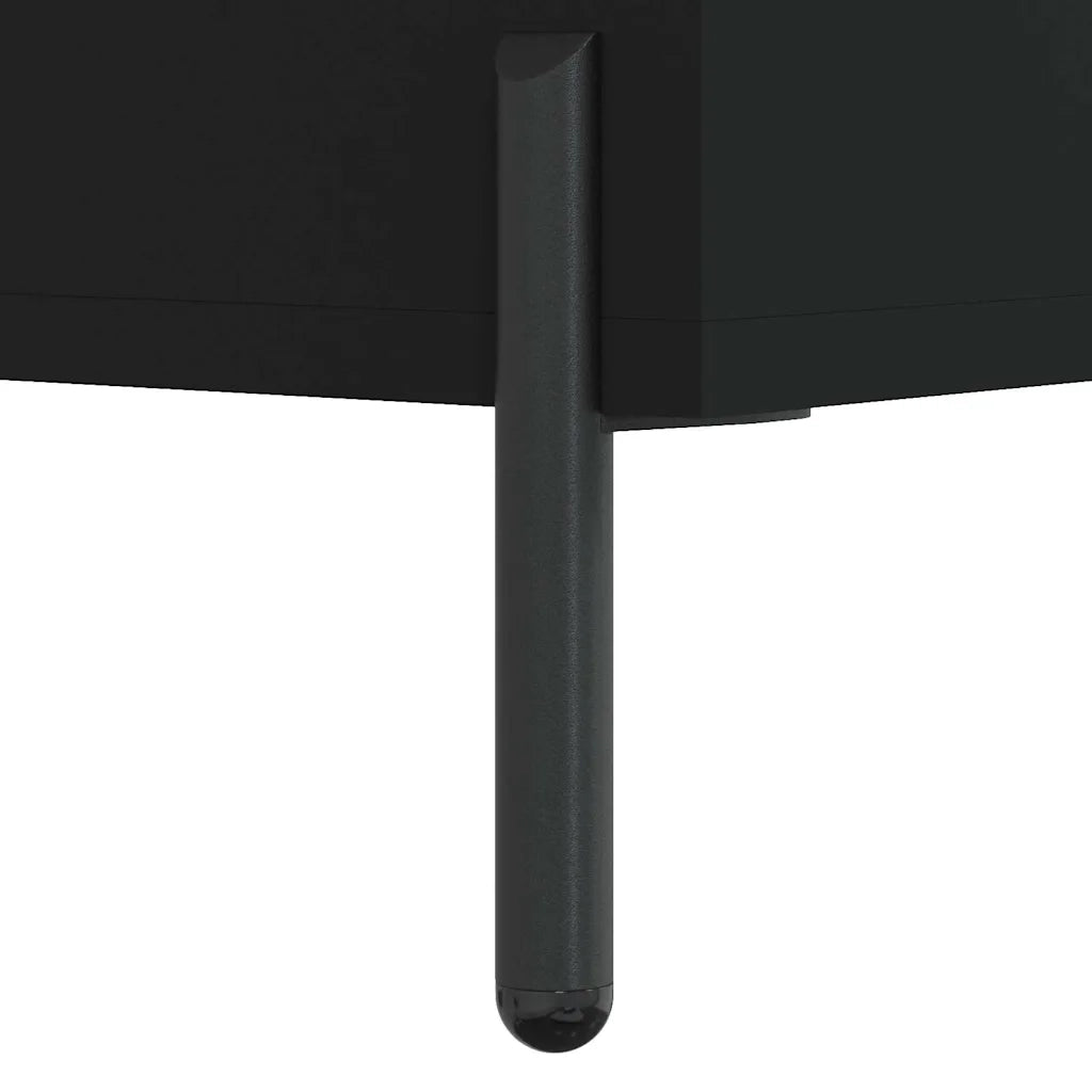 Scarpiera | Mobile per scarpe Nera 60x35x105 cm in Legno Multistrato
