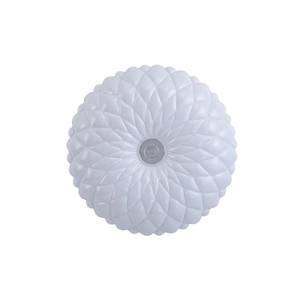 Plafoniera Italux Auris Loto bianca Ø33 LED 18W 4000K