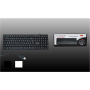 Trade Shop - Tastiera Multimediale Ultrasottile Impermeabile Usb 2.0 Windows Maxtech Ek-520m -