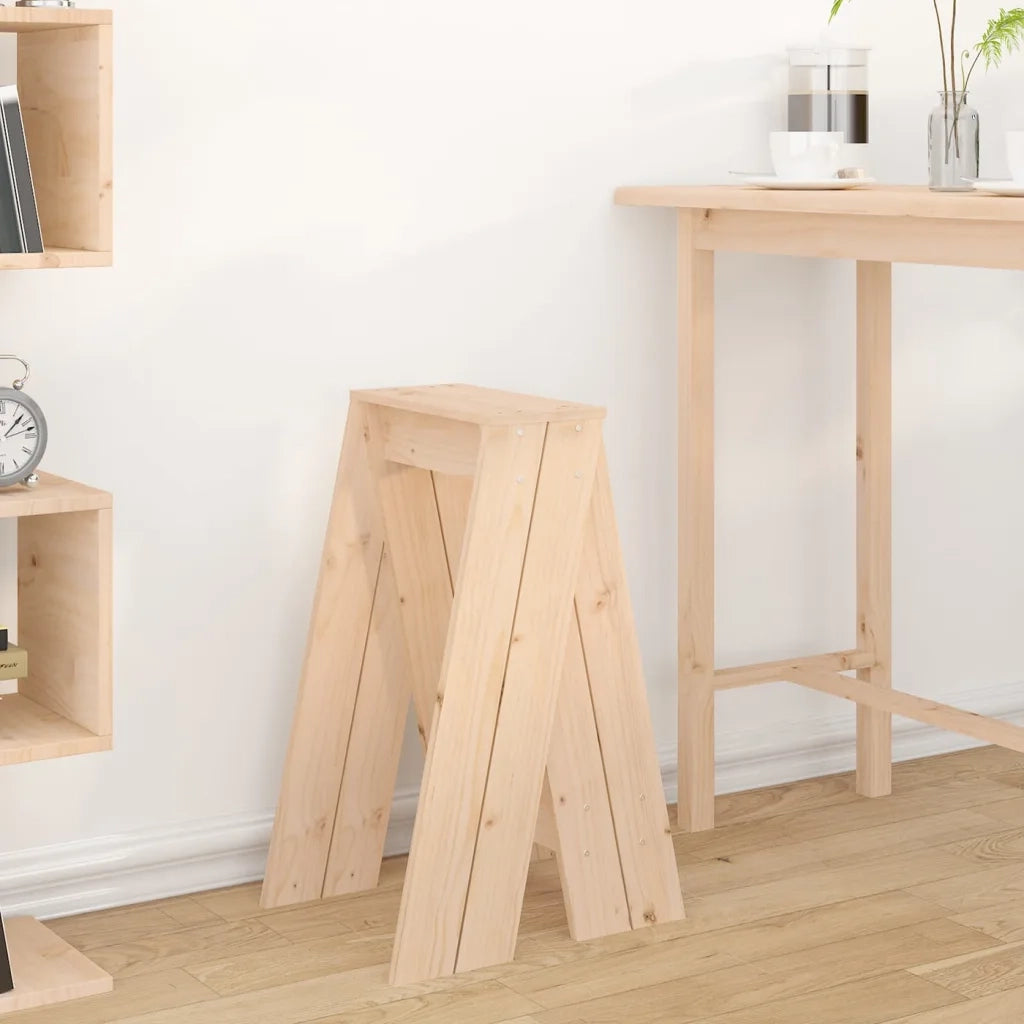 Sgabelli 2 pz 40x40x75 cm in Legno Massello di Pino 823669