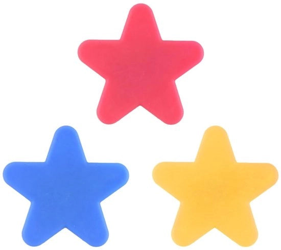 Maniglioni per mobili 3 pezzi - Disegno a stella - Maniglie antibloccaggio - Materiale PVC-rubbero morbido - Sicuri per bambini - Resistenti alle abrasioni - Maniglioni per mobili