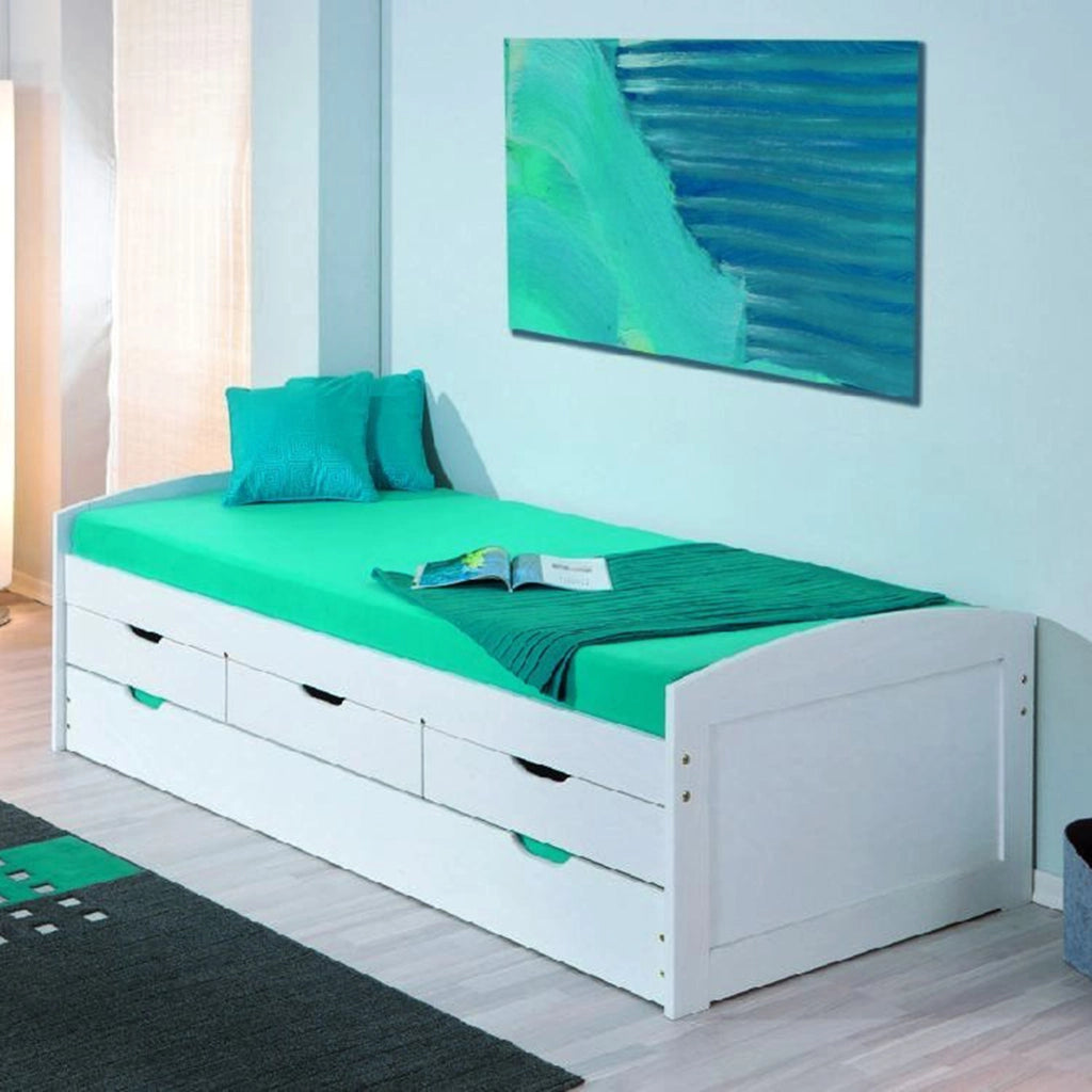 Spoltore, Letto Singolo Contenitore, Bianco
