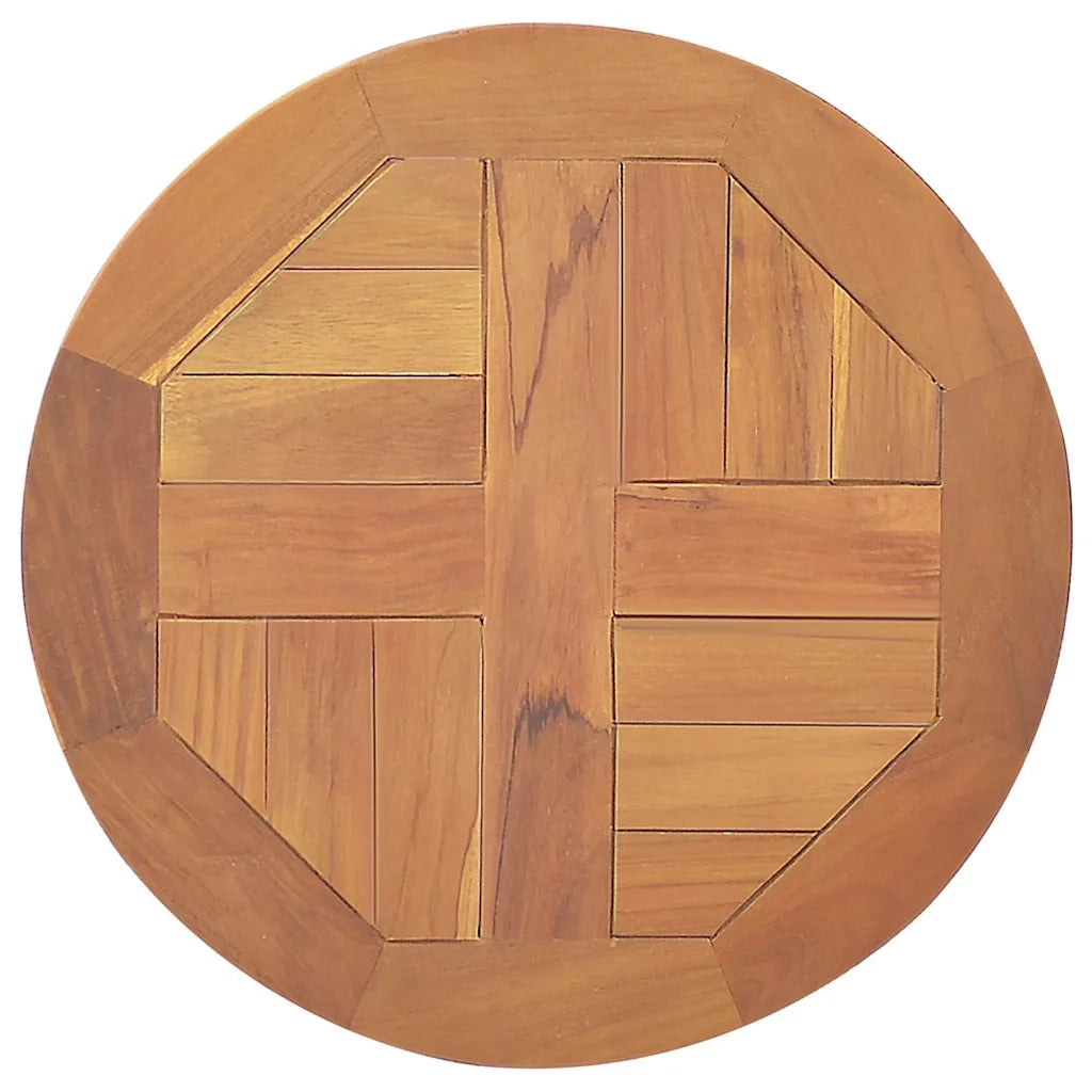 Piano Tavolo in Legno Massello di Teak Rotondo 2,5 cm 40 cm 316153