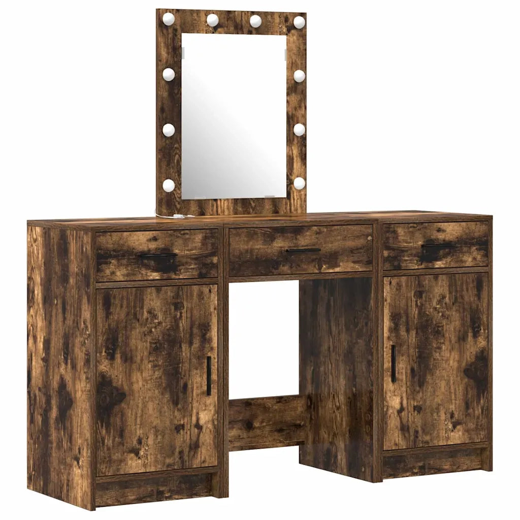 Toeletta | Tavolo da Trucco Marrone 50 x 41 x 135 cm Legno multistrato