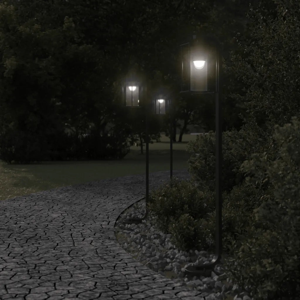 Lampada da Terra per Esterni Argento 100 cm in Acciaio Inox CFW4189090