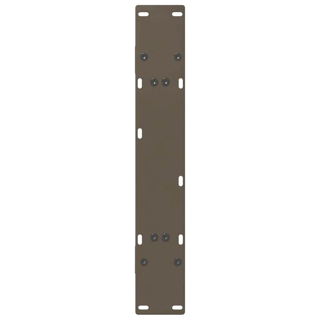 Set di 2 gambe per tavolo da pranzo a forma di A 70 x 72 cm robuste design moderno regolabili acciaio nero 02_0057131