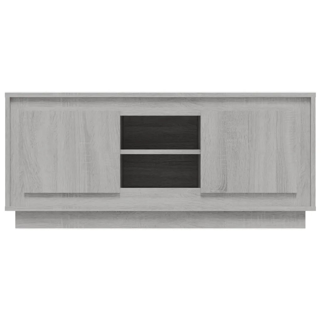 Mobile TV-Credenza TV-Console TV Grigio Sonoma 102x35x45 cm in Legno Multistrato 263958