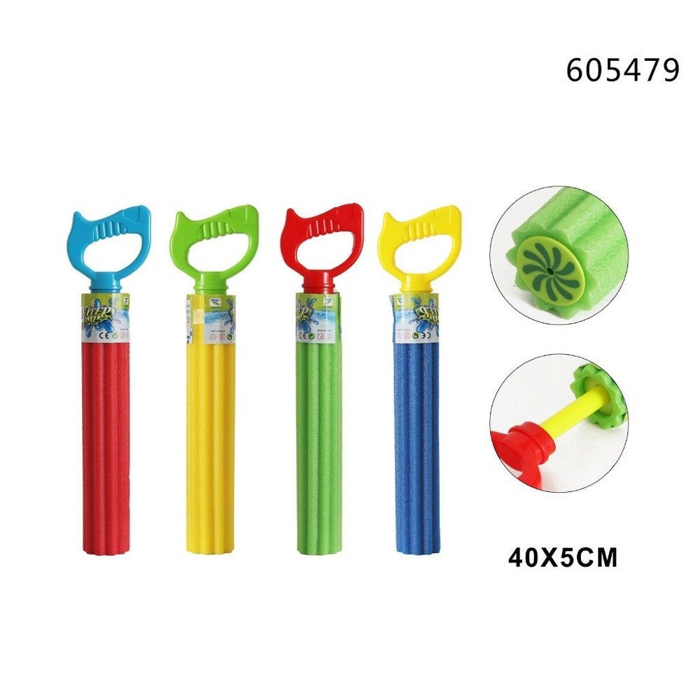 Trade Shop - Pistola Acqua 40x5cm Tubo Bambini Schiuma Gioco Giardino Piscina Spiaggia 605479 -