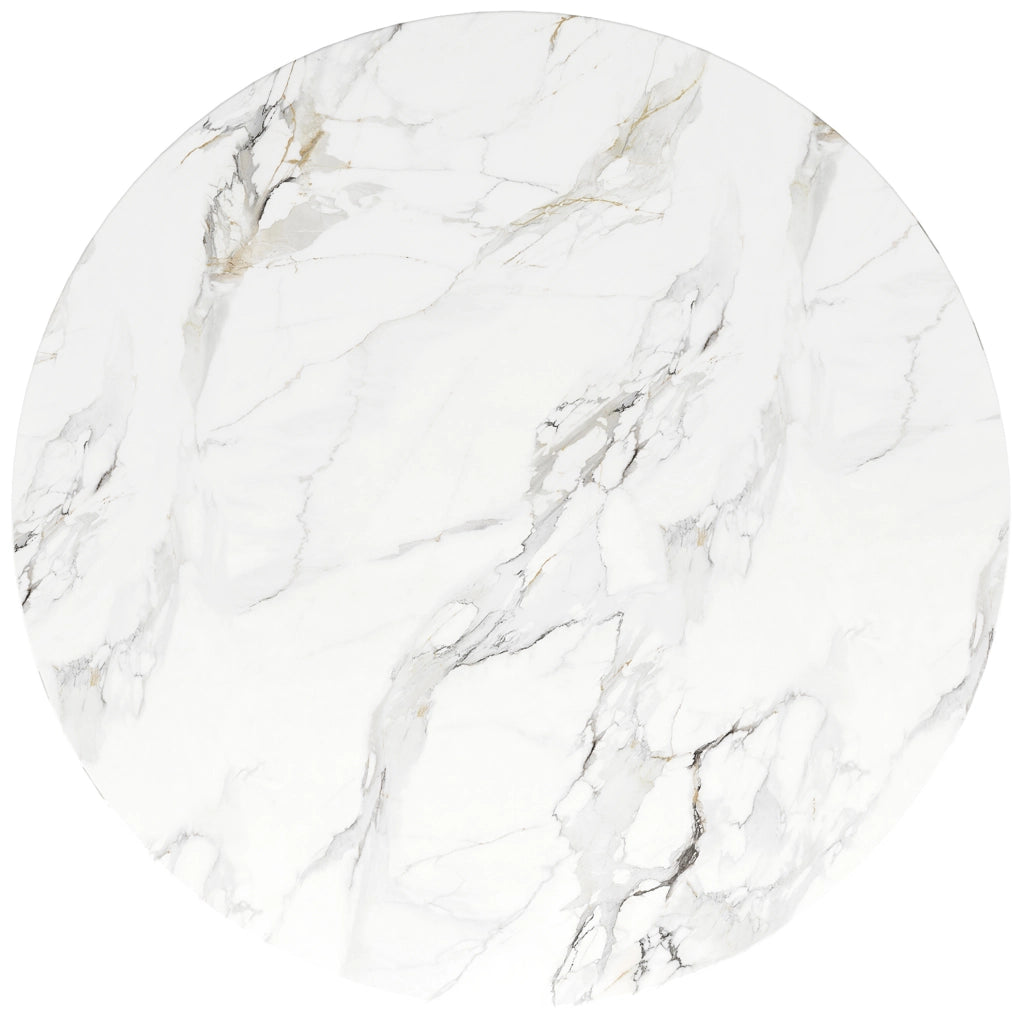 Tavolo da pranzo 80x80x76 cm in MDF e metallo; nero